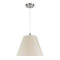 Aspen Creative 72010 One-Light Hanging Pendant Ceiling Light with Transitional Hardback Fabric Lamp Shade Ivory 14 width