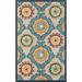 Ox Bay Carrabelle 8 x 10 Multicolor Floral and Medallion Outdoor Rug