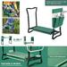 Garden Kneeler and Seat with 1 Tool Pouches Portable Garden Bench EVA Foam Pad with Kneeling Pad Protect Knees and Clothes