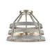 Elk Home 15-Inch Wide Brigantine Semi Flush Mount Satin Nickel