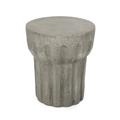 GDF Studio Carmello Outdoor Contemporary Lightweight Concrete Accent Side Table