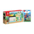 2020 New Nintendo Switch Animal Crossing: New Horizons Edition Bundle with Mario & Sonic at the Olympic Games: Tokyo 2020 NS Game Disc and Mytrix NS Tempered Glass Screen Protector - 2019 New Game!