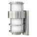 1 Light Medium Outdoor Wall Lantern in Modern Style 8 inches Wide By 16 inches High-Stainless Steel Finish-Incandescent Lamping Type Bailey Street