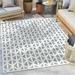 Well Woven Sila Ciel Modern Geometric Blue 7 10 x 10 6 Indoor/Outdoor Area Rug