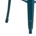 Flash Furniture 30 High Backless Distressed Metal Indoor-Outdoor Barstool - Patio Chair Antique Blue