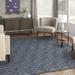 Nourison Versatile Indoor/Outdoor Navy Blue 9 x 12 Area Rug (9x12)