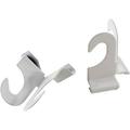 Baumgartens Suspended Ceiling Hooks - 30 lb (13.61 kg) Capacity - 2 Size - for Plant - White - 2 / Pack | Bundle of 10 Packs