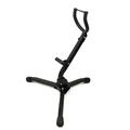 ammoon Alto Tenor Saxophone Stand Display Instrument Accessories Metal Material Triangle Base Design Folding Portable Adjustable