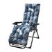 Lounger Cushion Pad Replacement with Fixation Strap Large Printed Rocking Chair Large Printed Lounger Cushion Pad for Patio Garden Lounger Rocking Chair Bench Replacement with Gray