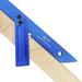 XWQ 45 Degrees Center Marking Ruler Convenient Improving Efficiency Easy Operation Carpenter Marking Gauge for Wood Block