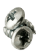 #4-24 x 1/4 Tapping Screw Type AB Zinc (inch) Head Style: Hex Washer (Indented) (QUANTITY: 10000) Drive: Slotted Point: Type AB