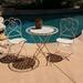 Modern Home Marseilles Antiqued Iron 3pc Folding Bistro Set