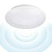 Pure White LED Ceiling Wall Surface Mount Microwave Motion Activated Smart LED Light Fixture Built with 180 LED 1200 Lms Multi-Functions for Residential Commercial and Industrial Lighting Applications