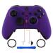 eXtremeRate Purple Soft Touch Grip Faceplate Cover for Xbox One Elite Series 2 Model 1797 Xbox One Elite Series 2 Core - Thumbstick Accent Rings Included