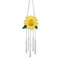 GRNSHTS Sunflowers Wind Chimes Sunflowers Hanging Porch Garden Decoration Metal Outdoor Hanging Pendant Ornaments Wind Bells for Garden Yard Decor (B)