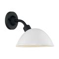 Nuvo Lighting South Street 1-Light Sconce with Gloss White and Textured Black Finish