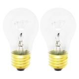 2-Pack Replacement Light Bulb for Frigidaire FGGF3054MWB Range / Oven - Compatible Frigidaire 316538901 Light Bulb