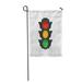SIDONKU Red Semaphore Traffic Light Green Signal Stoplight Stop Road Garden Flag Decorative Flag House Banner 12x18 inch