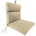 Jordan Manufacturing Sunbrella 44 x 22 Canvas Antique Beige Solid Rectangular Outdoor Chair Cushion with Ties and Hanger Loop