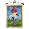 Star Spangled Birdhouse Garden Flag Set And Stripes 13 X18.5 Double-Sided Yard Banner
