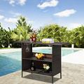 iTopRoad Outdoor Patio Rattan Wicker Bar Table Yard Garden Furniture