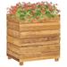 Tomshine Raised Bed 19.7 x15.7 x21.7 Recycled Teak and Steel