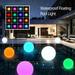 Kuphy Swimming Pool Light LED Light Inflatable Luminous Ball 16 Kinds Of RGB Color Change Floating Pool Light IP68 Waterproof Outdoor Light