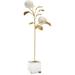 Sculpture Hydrangea on Stand Large Clear White Antique Gold Amber Blue