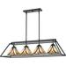 Quoizel Asheville 4-Light 42 Kitchen Island Light in Valiant Bronze