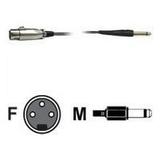 Hosa Audio Interconnect PXF-110 - Audio cable - XLR3 female to mono jack male - 10 ft