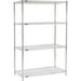 Nexel ESD Wire Shelving Starter - 4 Tier - 72 W x 18 D x 86 H