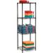 Nexel Black Epoxy 4 Tier Wire Shelving Starter Unit 24 W x 24 D x 54 H