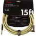 Fender Deluxe 15 Angled Instrument Cable - Tweed