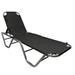 EasyGo Product Chaise Lounger â€“ Aluminum Sun Lounge Chair â€“ Adjustable Outdoor Patio Beach Porch Swing Pool-Five-Position Recliner-Lightweight All Weather 1 Pack Black