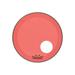 Remo Powerstroke P3 Colortone Red Resonant Bass Drum Head with 5 Offset Hole 20 in.