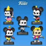 Funko Pop! Disney: Minnie Mouse â€“ Set of 5 (Princess Minnie (1938) / Minnie (2013) / Minnie on Ice (1935) / Plane Crazy Minnie (1928) / Totally Minnie (1988))