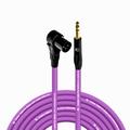 Right Angle XLR Male to 1/4 TRS Male - 35 Feet - Purple - Pro 3-Pin Microphone Connector for Powered Speakers Audio Interface or Mixer for Live Performance & Recording