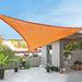 Grofry Triangular Sun Shade Waterproof Wear Resistant Dust-proof Garden Patio Pool Triangular Sun Shade for Outdoor Orange