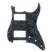 HH Guitar Strat Pickguard Humbuckers for 11 Hole USA/MIM Standard Strat Modern Style Black Pearl