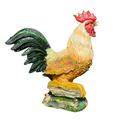 iOPQO Desktop Ornament Rooster Decoration Garden Garden Decoration Poultry Chicken Model Resin garden garden ornament small rooster D