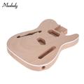 Muslady TL-F Unfinished Electric Guitar Body Blank Guitar Body Barrel DIY Mahogany and Composite Wooden Body Guitar Parts Accessories for TELE F Guitar