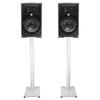 (2) JBL 308P MkII 8 Powered Studio Monitor Monitoring Speakers+White 37 Stands