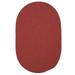 Colonial Mills Boca Raton Solid Oval Rugs 5x8 - Terracotta