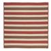 Colonial Mills 6 Terracotta Red and Brown Square Braided Area Rug