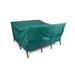 Covermates Square Dining Table/Chair Set Cover - Light Weight Material Weather Resistant Elastic Hem Patio Table Covers-Green