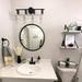 Vanity Wall Sconce Lighting Vintage Rustic Bathroom Vanity Light Fixtures Over Mirror for Bathroom Cabinets Dressing Table 4 Light Black