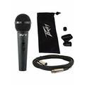 Peavey PV-7 Dynamic Vocal Microphone + XLR Cable + Mini Desktop Tripod Stand