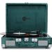 Arkrocket Curiosity Suitcase Bluetooth Turntable Vintage 3-Speed Record Player with Built-in Speakers Upgraded Turntable Audio Sound (Green Velvet)