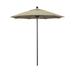 California Umbrella 7.5 ft. Fiberglass Pulley Open Market Umbrella - Bronze and Sunbrella-Antique Beige