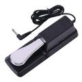 OUNONA Universal Piano Keyboards Sustain Foot Pedal with Piano Style Action for Electronic Keyboards Digital Piano Compatible with Yamaha Roland Korg Behringer Moog (Black)